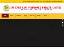Tablet Screenshot of kaliswari-fireworks.com